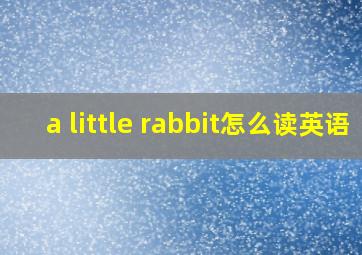 a little rabbit怎么读英语